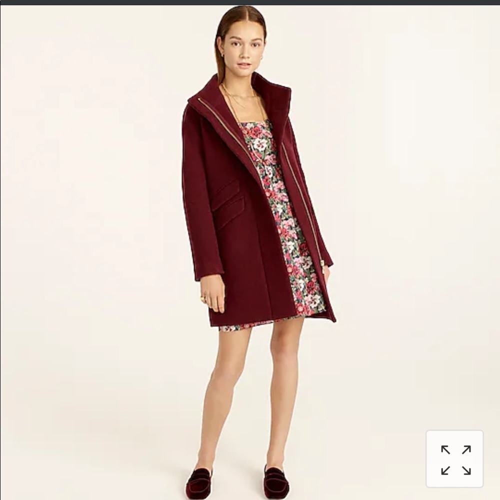 J crew cocoon coat in Italian stadium cloth